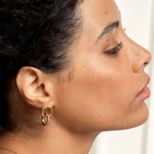 OLIVIA BURTON 「〈OLIVIA BURTON(ｵﾘﾋﾞｱﾊﾞｰﾄﾝ)〉ｸﾗｼｯｸ ｱﾐﾃｨ ｲﾝﾀｰﾛｯｸ ｺﾞｰﾙﾄﾞ ﾋﾟｱｽ」|ピアス|