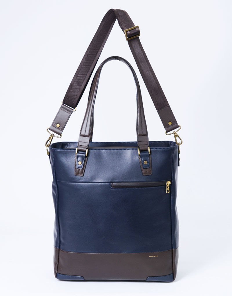 master-piece「gloss 2WAYトートバッグ」|トートバッグ|ネイビー