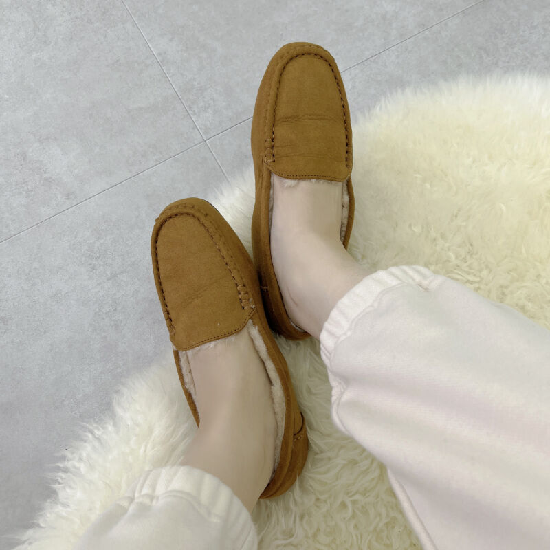 WA Oriental TRaffic「【累計5万足突破】 もこもこ ムートンシューズ /12311 モカシン フェイク ファー 再入荷 フラット」|パンプス|
