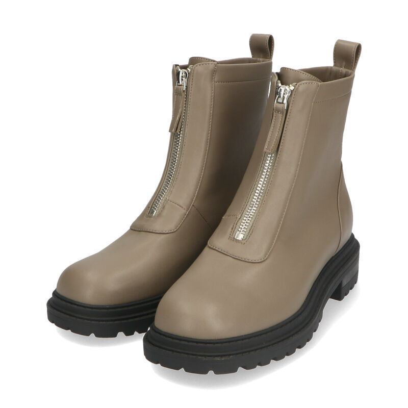 ORiental TRaffic「フロントジップブーツ/31412 厚底　ボアブーツ」|ショートブーツ|