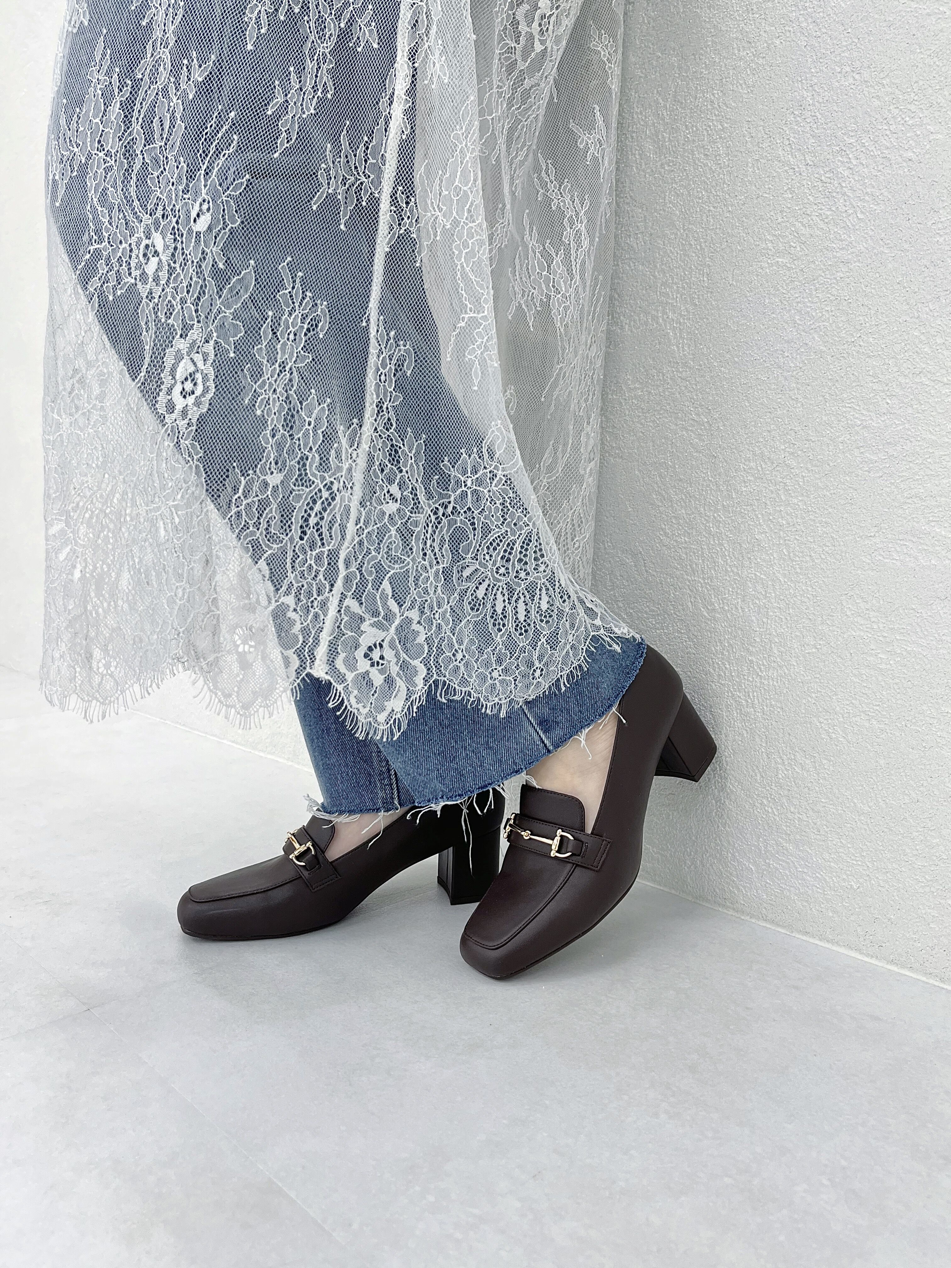 ORiental TRaffic「【跳べるパンプス/シリーズ累計１５０万足突破 】ビット ヒールローファー /R-3214 厚手クッション」|パンプス|