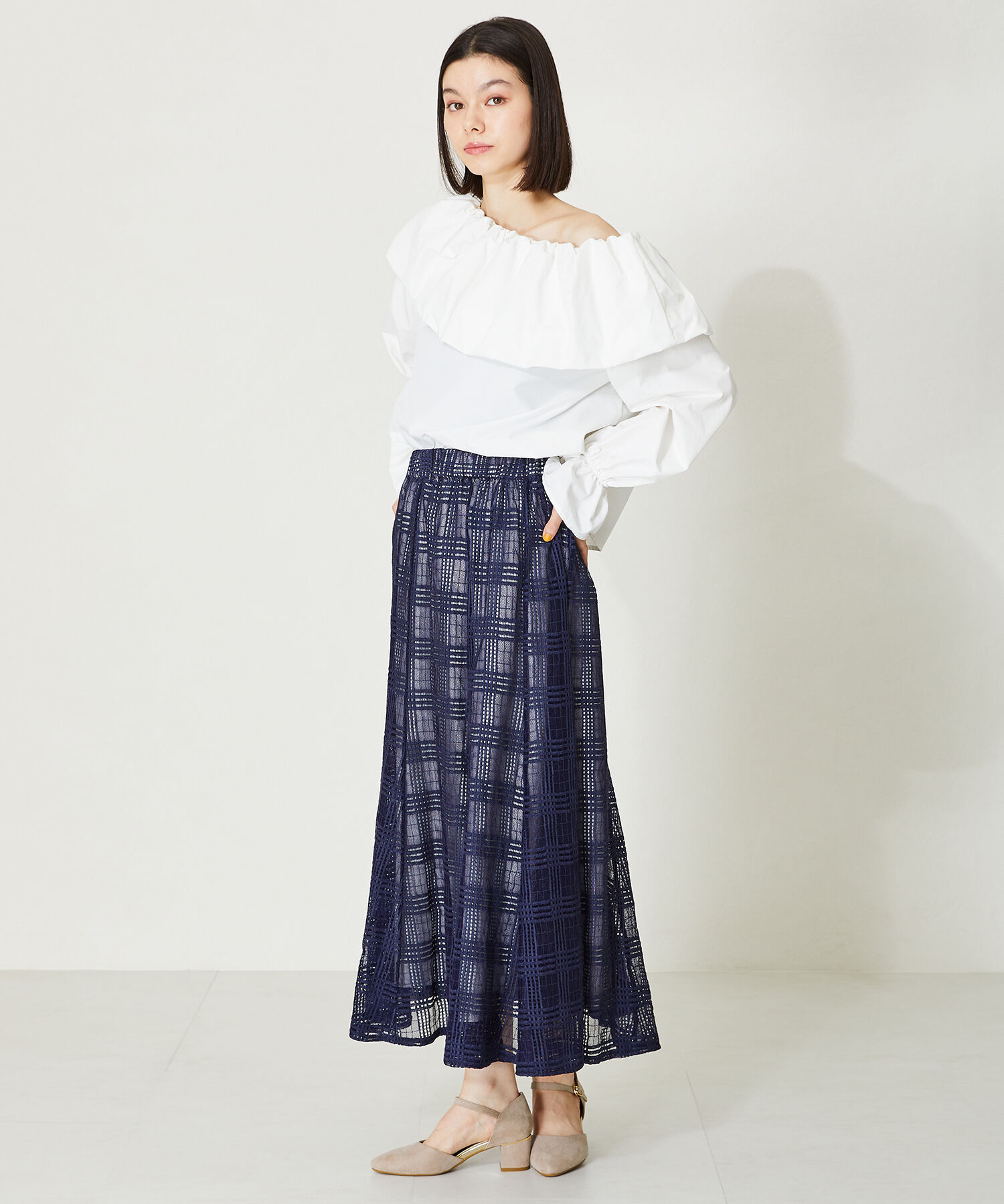 ORiental TRaffic「セパレートラインヒールパンプス/45101」|パンプス|