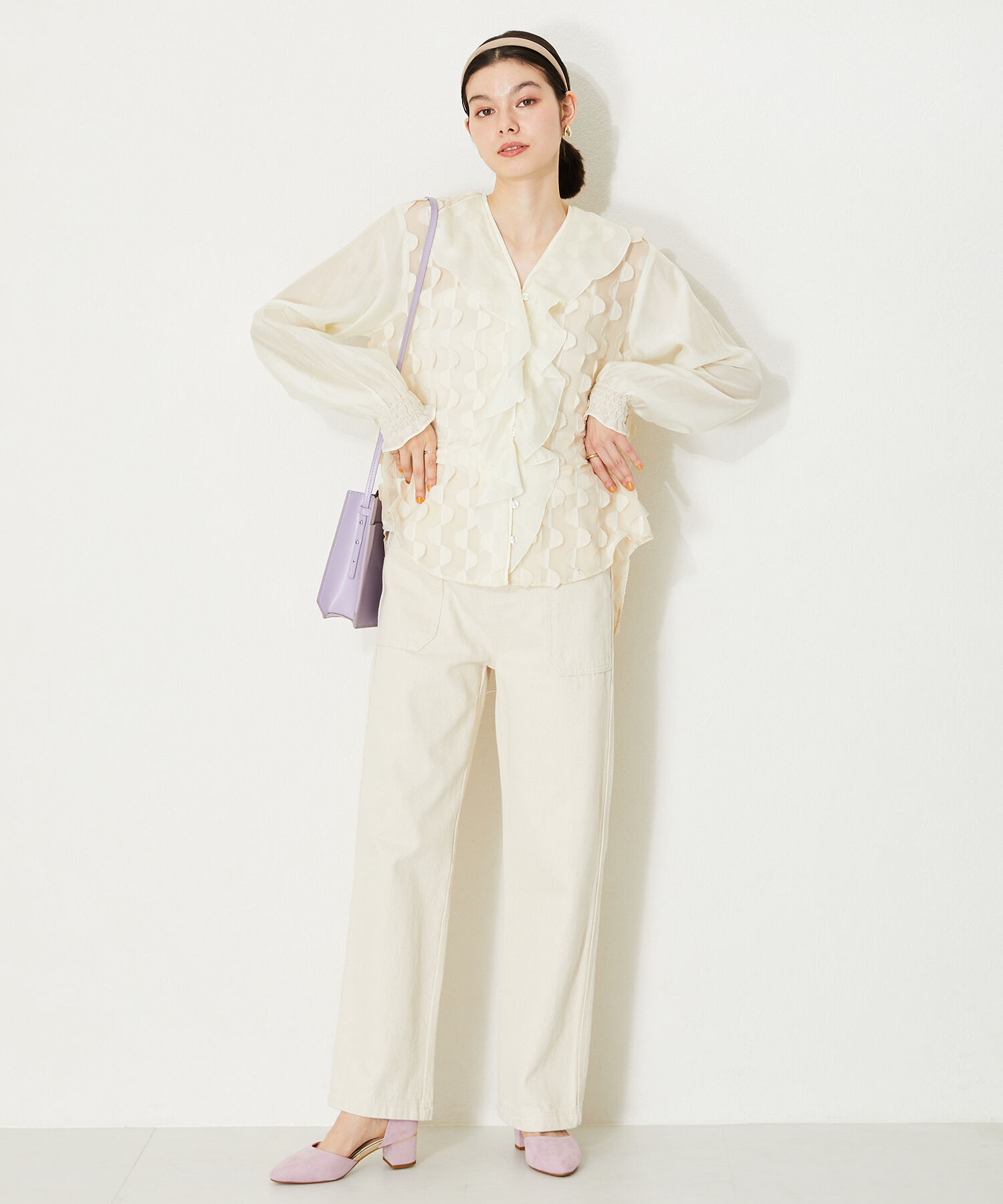 ORiental TRaffic「セパレートラインヒールパンプス/45101」|パンプス|