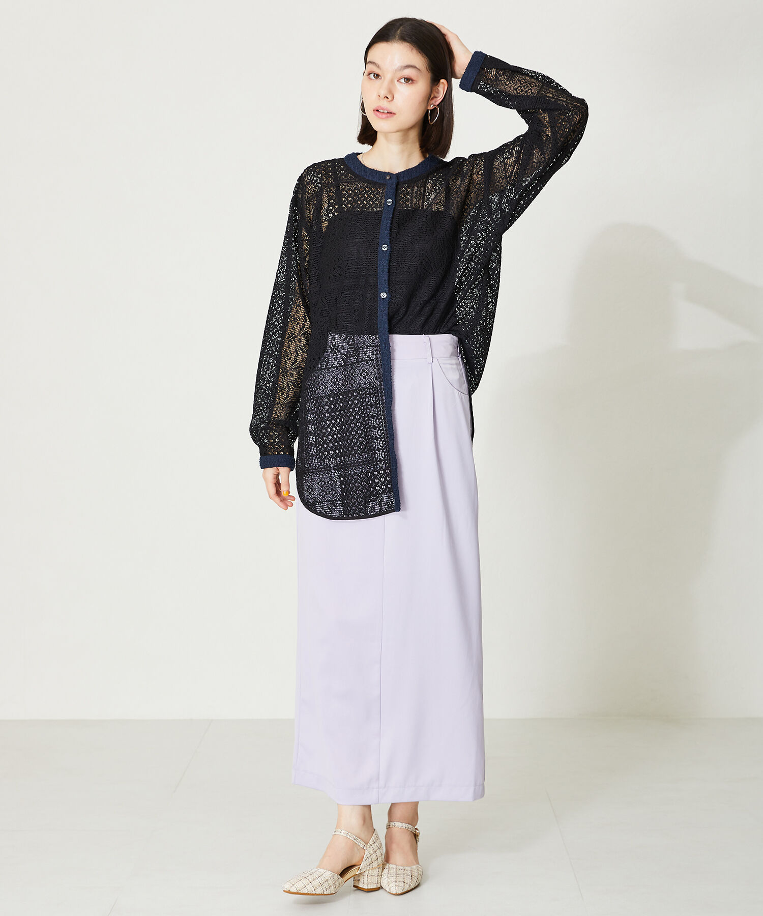 ORiental TRaffic「セパレートラインヒールパンプス/45101」|パンプス|