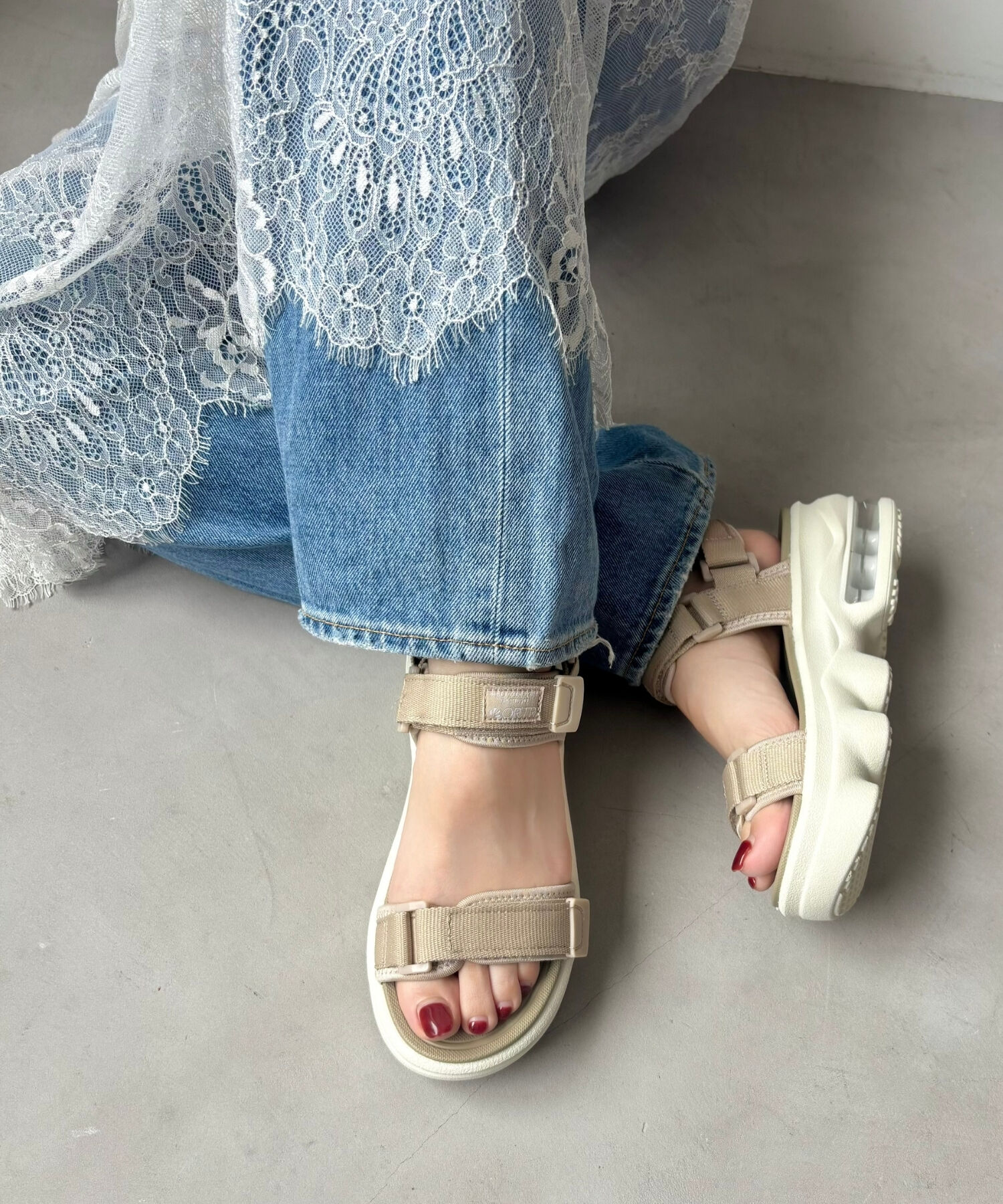 ORiental TRaffic「【アウトレット価格】ボリュームソールダブルベルトサンダル/OT3216 サンダル 人気 トレンド 売れてる」|サンダル|