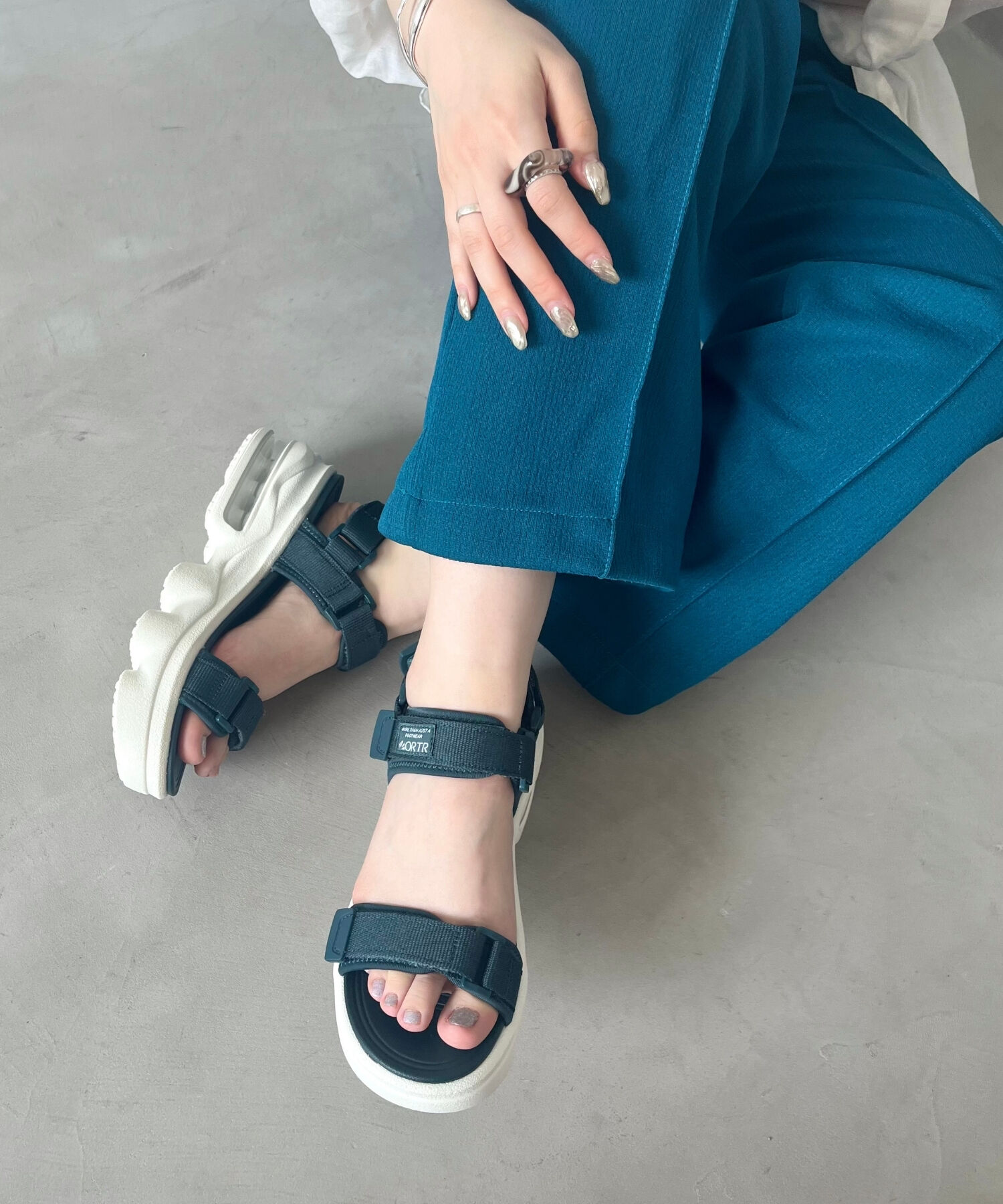 ORiental TRaffic「【アウトレット価格】ボリュームソールダブルベルトサンダル/OT3216 サンダル 人気 トレンド 売れてる」|サンダル|