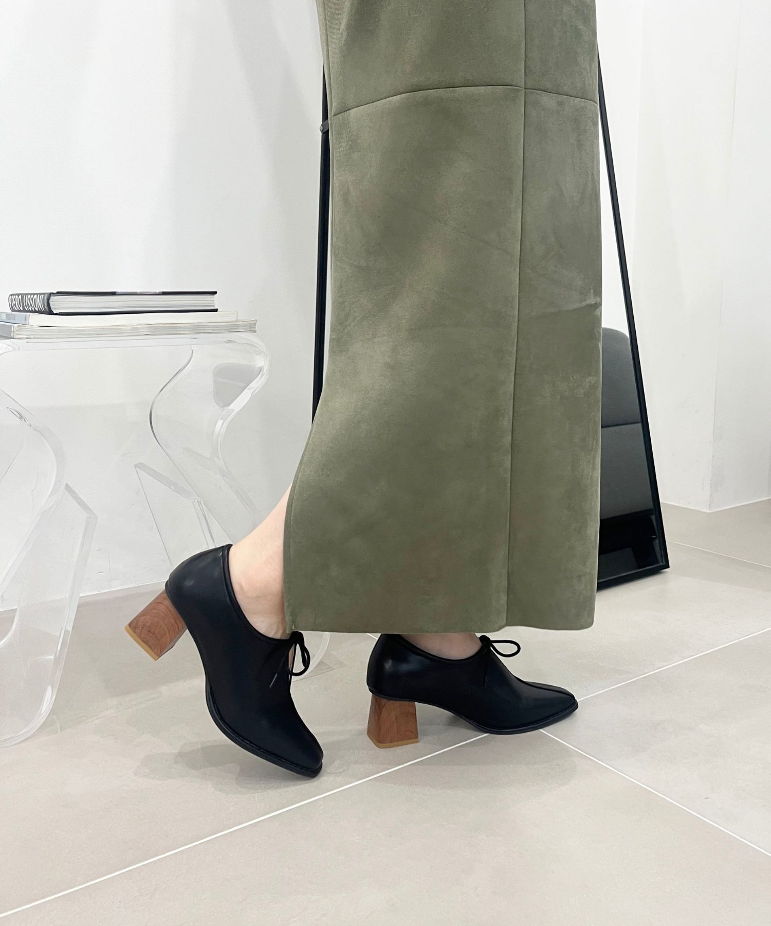 ORiental TRaffic「ウッド ヒール 甲深 パンプス /41307」|パンプス|