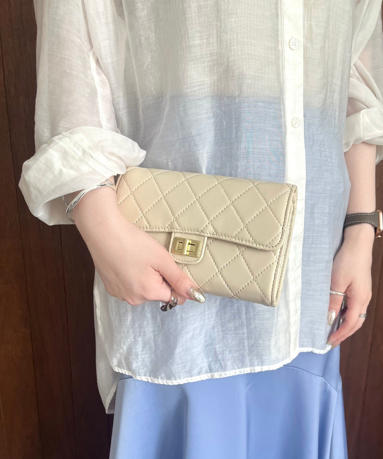 ORiental TRaffic「【BAG】キルティングお財布バッグ/BA-238 トレンド 人気 フェミニン カジュアル」|ショルダー・メッセンジャー|