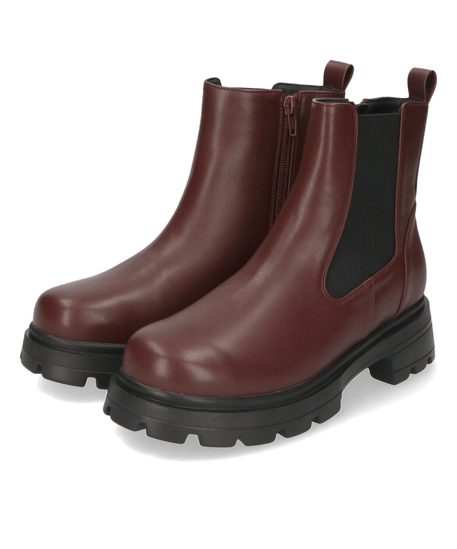 ORiental TRaffic「タンクソール サイドゴア ショートブーツ /41414 軽い ファスナー付き」|ショートブーツ|