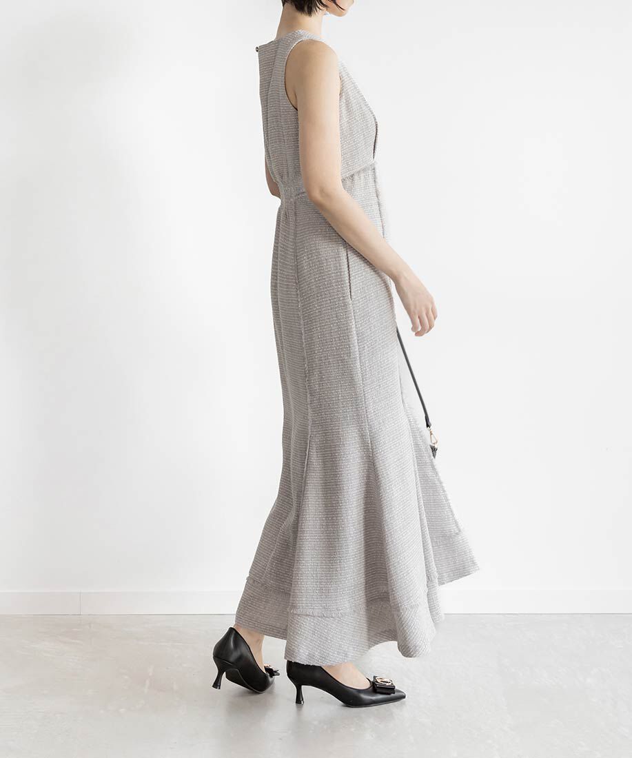  「【走れる美脚パンプス】ビジューモノグラムリボンフィットパンプス」|パンプス|