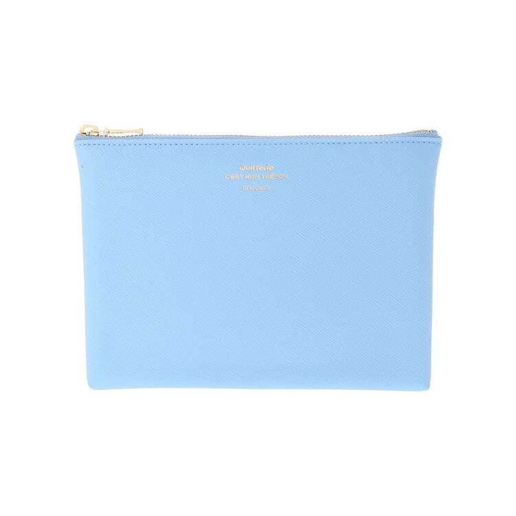 Quitterie「キトリ ポーチM」|財布|ライトブルー