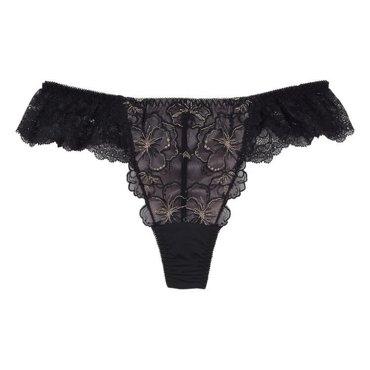 intesucre「アンテシュクレ 毎日フィットブラ IBT386Sペア Ｔバックショーツ S-L IST386」|インナー|BK