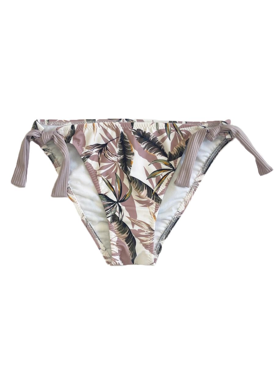 PEAK&PINE「ヴィンテージリーフ柄ショルダー三角ビキニ」|ビキニ|