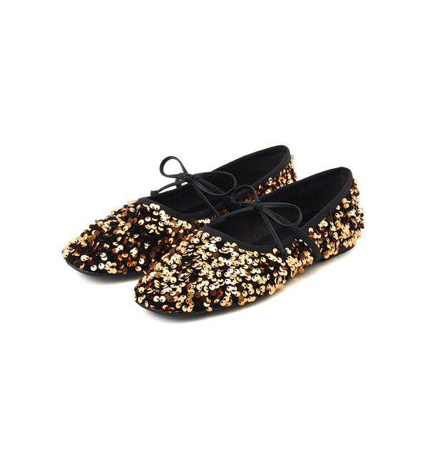 SY UNITED ARROWS「＜SY＞スパンコールバレエ フラット10●&uarr;」|バレエシューズ|