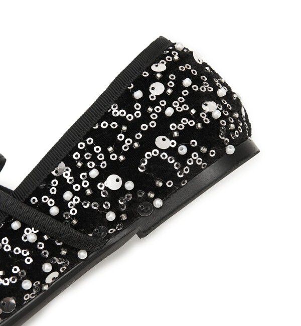 SY UNITED ARROWS「＜SY＞スパンコールバレエ フラット10●&uarr;」|バレエシューズ|