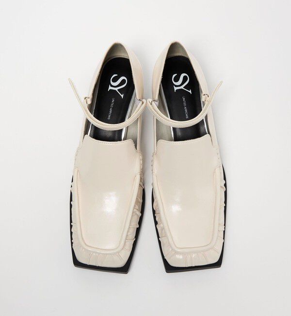 SY UNITED ARROWS「＜SY＞スクエアローファーベルクロ パンプス45&uarr;」|パンプス|