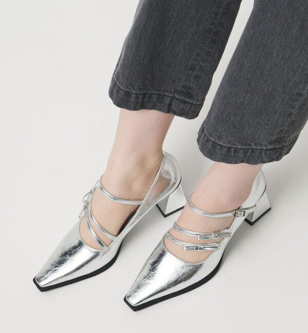 SY UNITED ARROWS「＜SY＞ダブルリボン スクエア パンプス60&uarr;」|パンプス|