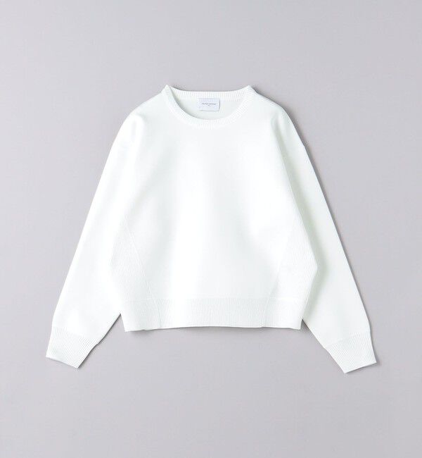 UNITED ARROWS「スウェットライク クルーネック ニットプルオーバー」|ニット・セーター|