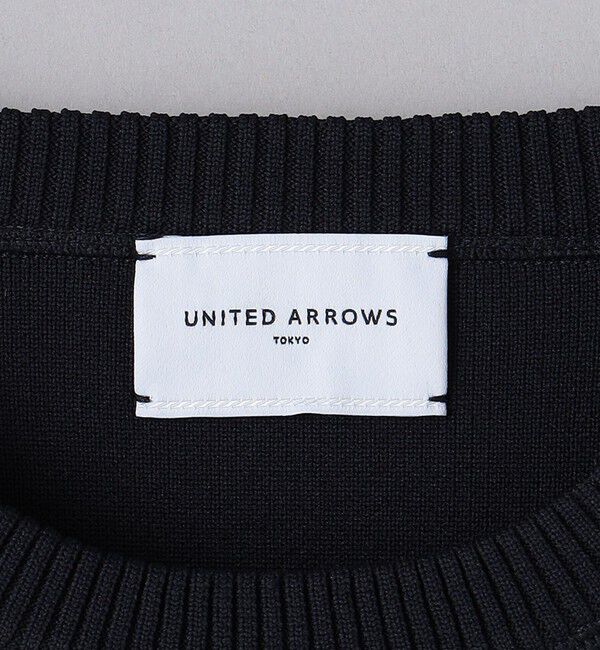 UNITED ARROWS「スウェットライク クルーネック ニットプルオーバー」|ニット・セーター|