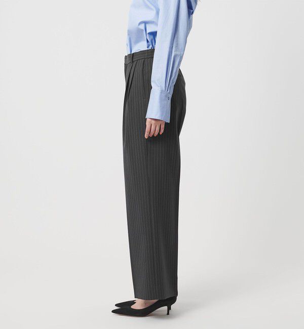 UNITED ARROWS「2タック ワイド ストレートパンツ ‐ウォッシャブル‐」|スラックス|