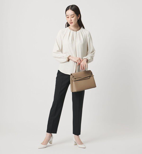 UNITED ARROWS「バイカラー パイピング ブラウス ‐ウォッシャブル‐」|シャツ・ブラウス|