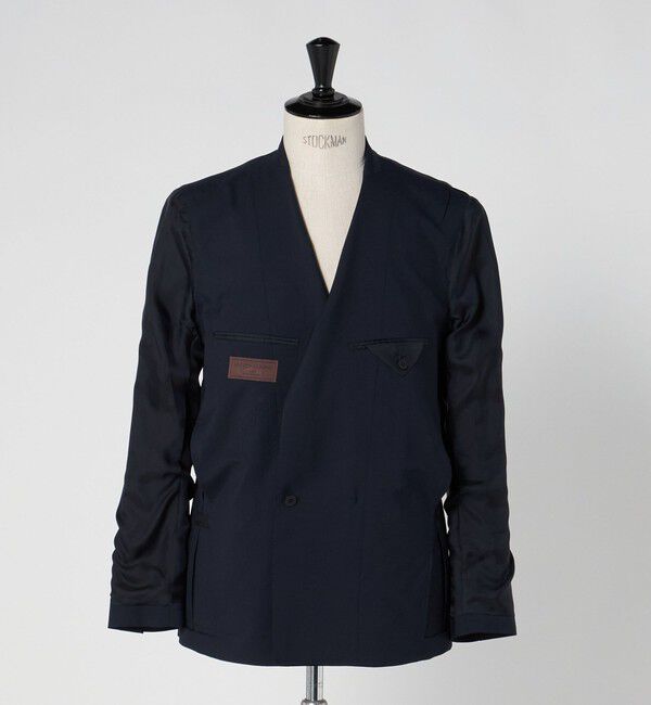 UNITED ARROWS「ウール モヘヤ 4ボタン ダブルブレストブレザー S‐MODEL」|テーラードジャケット|