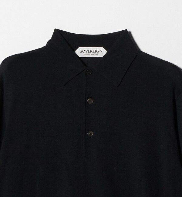 UNITED ARROWS「＜SOVEREIGN＞ハイゲージ ニットポロシャツ」|ニット・セーター|