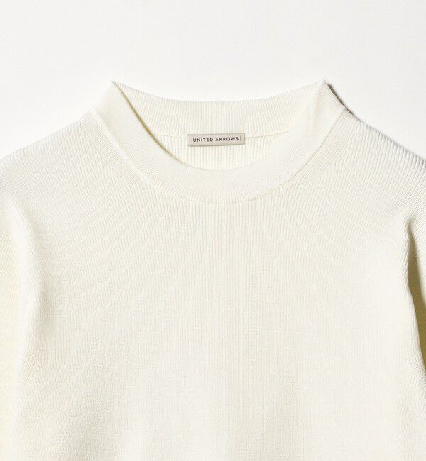 UNITED ARROWS「コットン/ポリエステル アゼ クルーネックニット」|ニット・セーター|