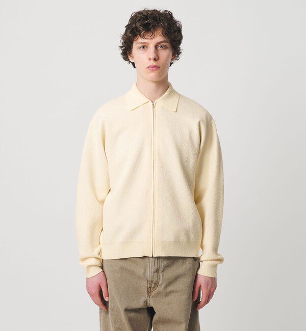 UNITED ARROWS「ブークレー ダブルフェイス ジップブルゾン」|カーディガン|