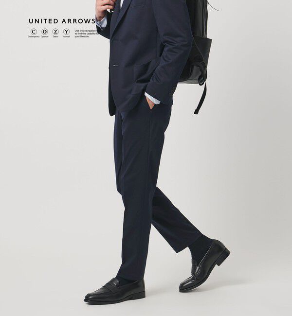 UNITED ARROWS「モックロディ ノープリーツ パンツ UA COZY ウォッシャブル ストレッチ」|テーラードジャケット|NAVY