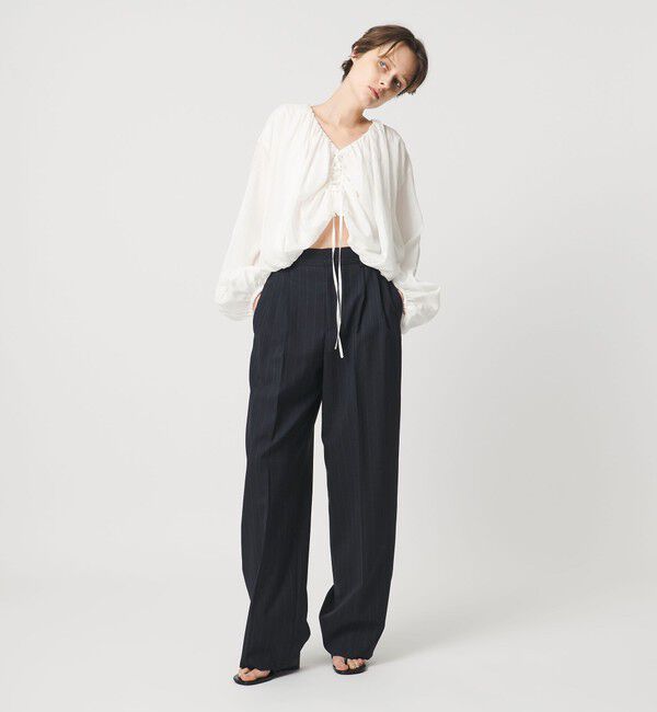 AEWEN MATOPH「＜AEWEN MATOPH＞ダブルタックワイドパンツ」|チノ|