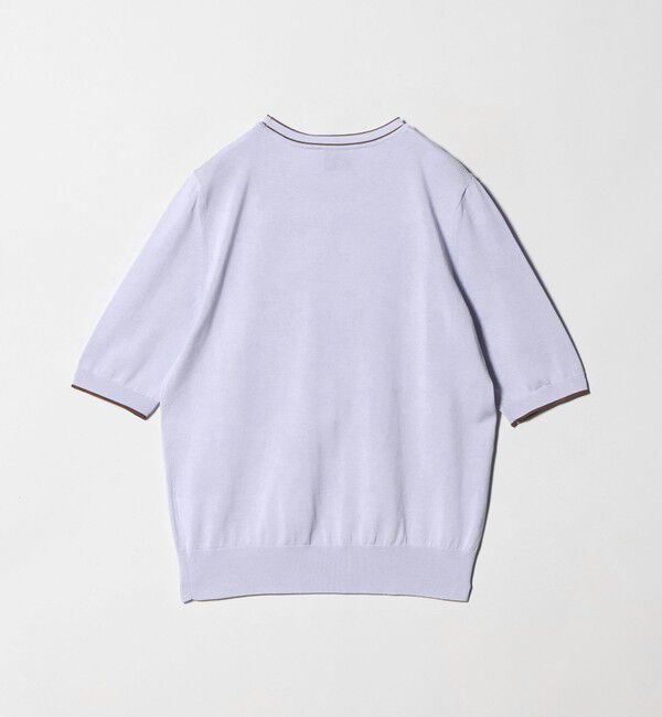 UNITED ARROWS「18G ハーフスリーブ クルーネックニット ‐ウォッシャブル‐」|ニット・セーター|