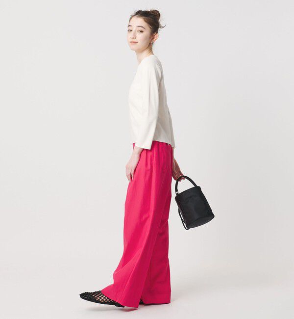 UNITED ARROWS「ツイル ダブルタック イージーパンツ」|チノ|