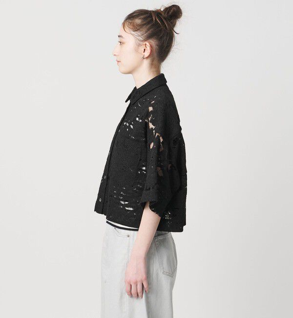 UNITED ARROWS「＜SACRA＞レース シャツブラウス」|シャツ・ブラウス|