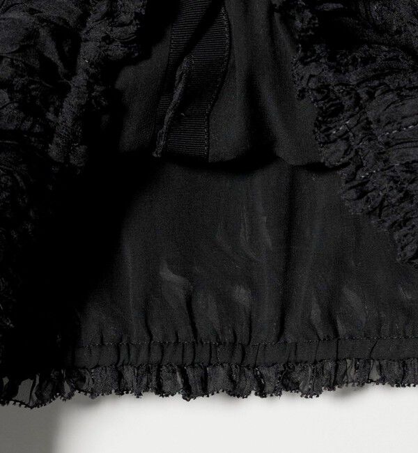 UNITED ARROWS「シャーリング フリル ブラウス」|シャツ・ブラウス|