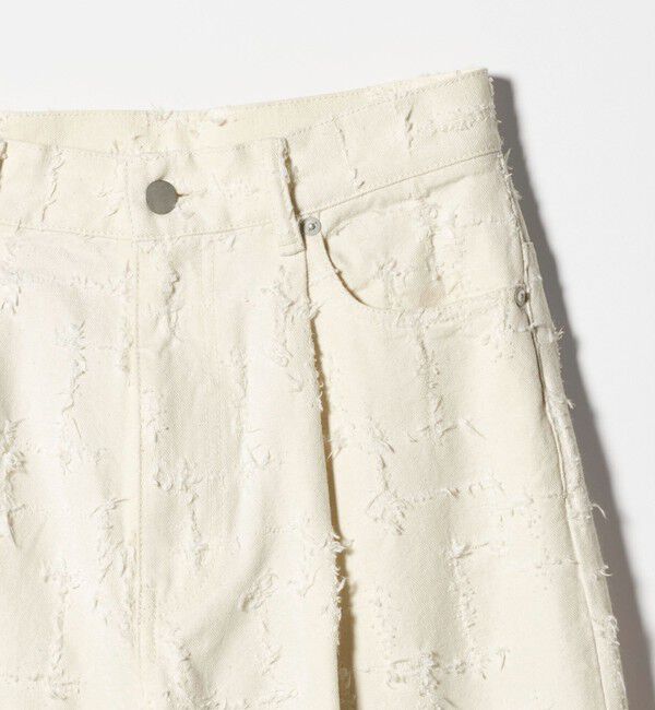 UNITED ARROWS「ジャガード タック ワイドパンツ ‐ウォッシャブル‐」|チノ|