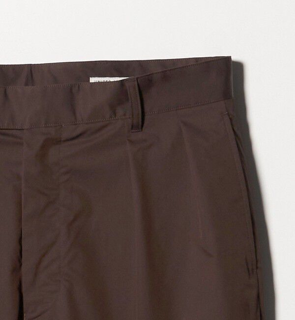 UNITED ARROWS「スムース タイプライター 2プリーツ リラックス トラウザース」|チノ|
