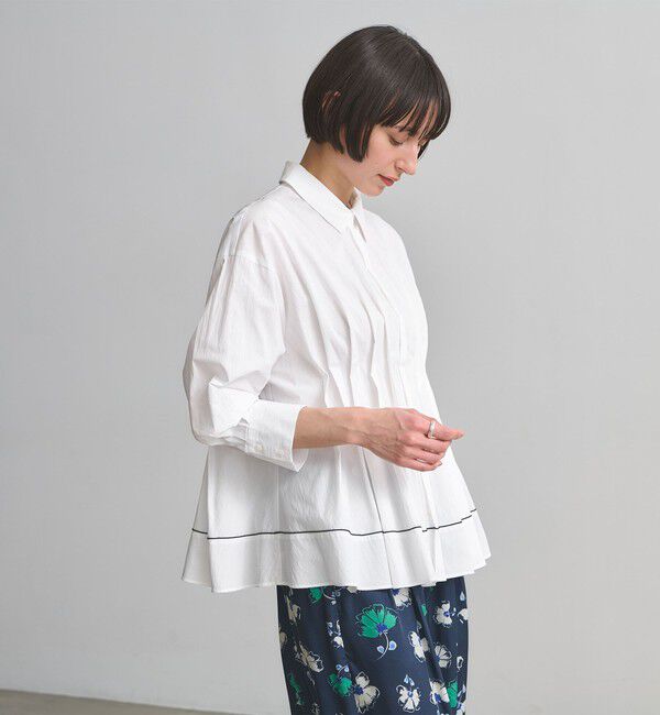 UNITED ARROWS「ピンタック シャツブラウス」|シャツ・ブラウス|