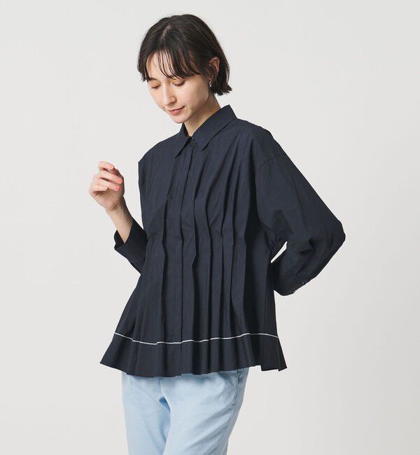 UNITED ARROWS「ピンタック シャツブラウス」|シャツ・ブラウス|