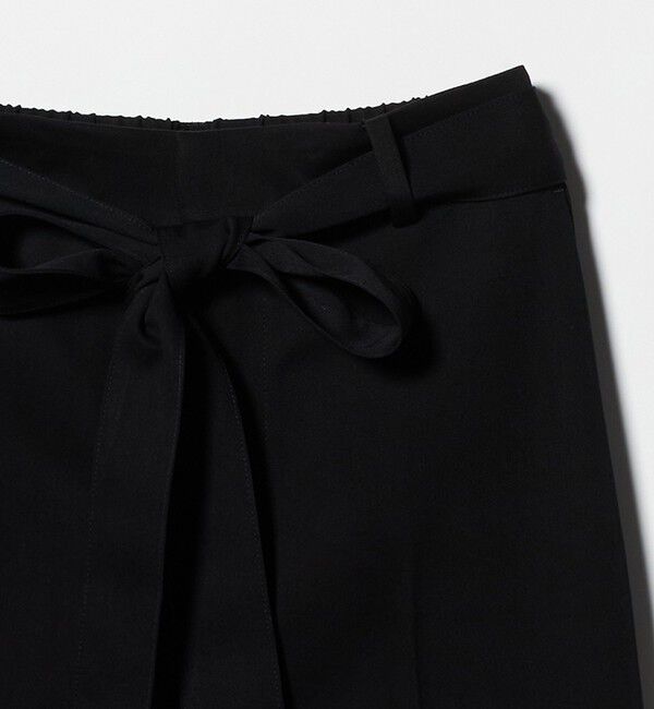 UNITED ARROWS「スラブ リボン テーパードパンツ」|スラックス|