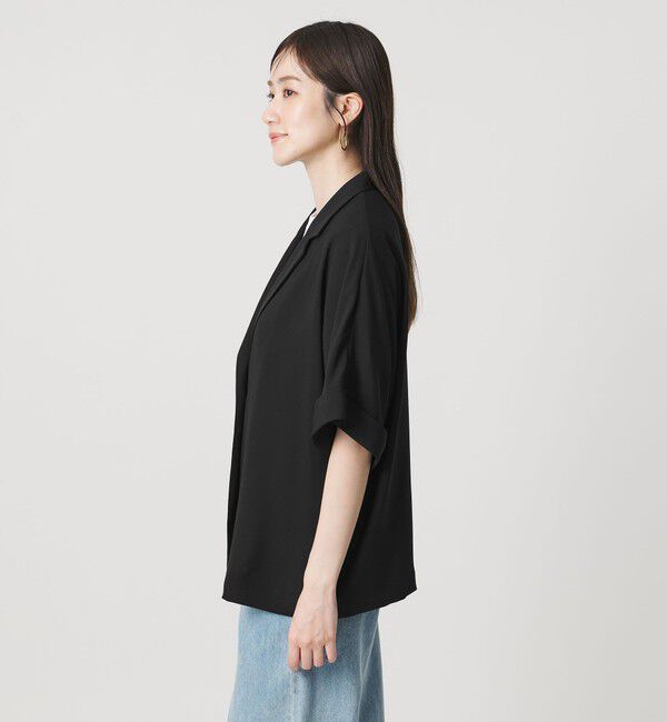 UNITED ARROWS「イージー テーラード ジャケット ‐吸水速乾 帯電防止 接触冷感 ウォッシャブル‐」|テーラードジャケット|