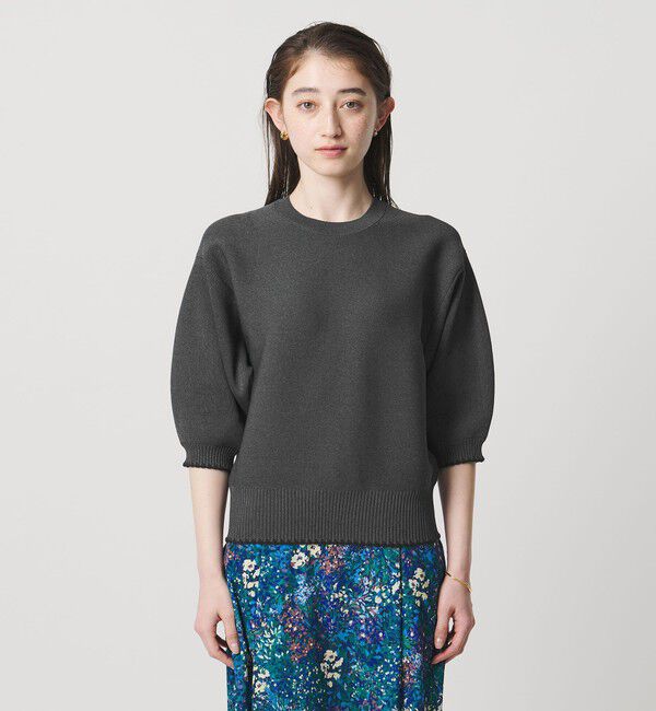 UNITED ARROWS「ハマグリステッチ パフスリーブ ニット ‐ウォッシャブル‐」|ニット・セーター|