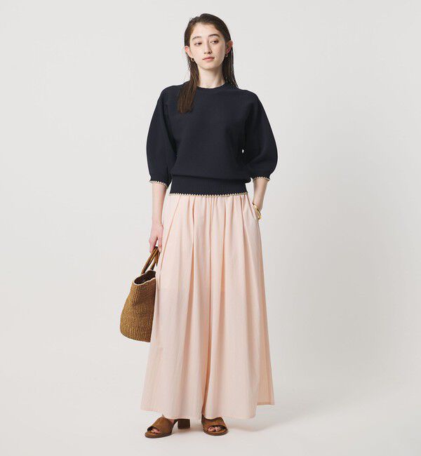 UNITED ARROWS「ハマグリステッチ パフスリーブ ニット ‐ウォッシャブル‐」|ニット・セーター|