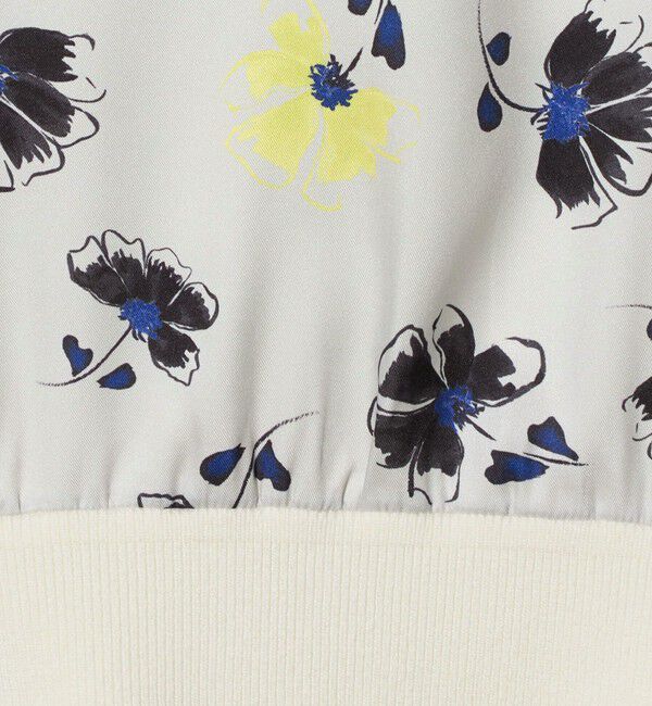 UNITED ARROWS「６分袖 プリント ニット コンビ シャツ ‐ウォッシャブル‐」|シャツ・ブラウス|