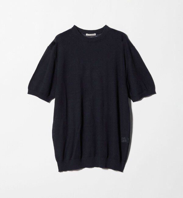 UNITED ARROWS「リネン/コットン ニット Tシャツ」|Tシャツ・カットソー|NAVY