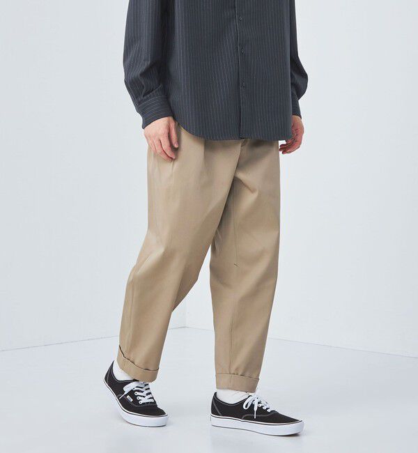 UNITED ARROWS green label relaxing「【別注】【WEB限定】＜3/2 WORKS＞GLR 2プリーツ チノパンツ」|チノ|