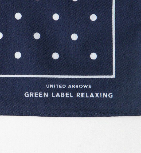 UNITED ARROWS green label relaxing「GLR シーアイランド ドット ハンカチ」|ハンカチ|