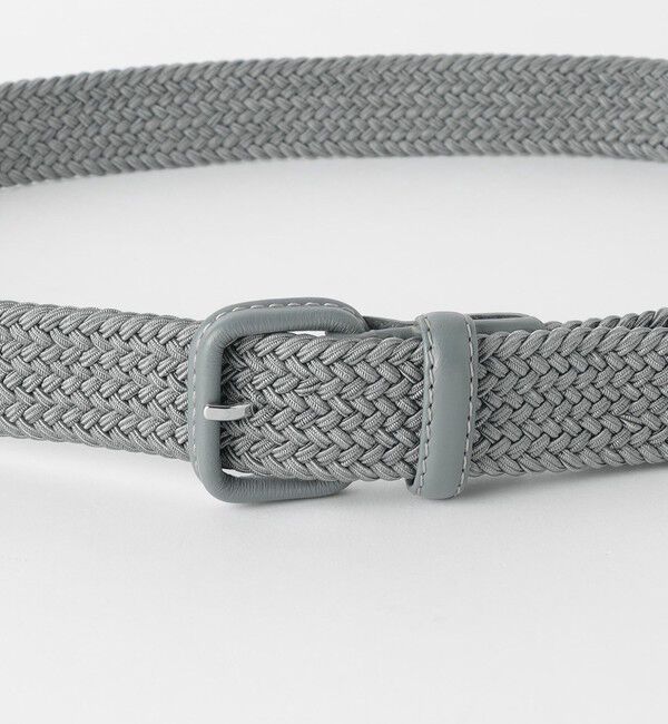 UNITED ARROWS green label relaxing「レザー バックル ゴムメッシュ ベルト」|ベルト|