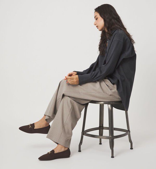 UNITED ARROWS green label relaxing「ウェルネス ニット ローファー 撥水・ウォッシャブル」|パンプス|