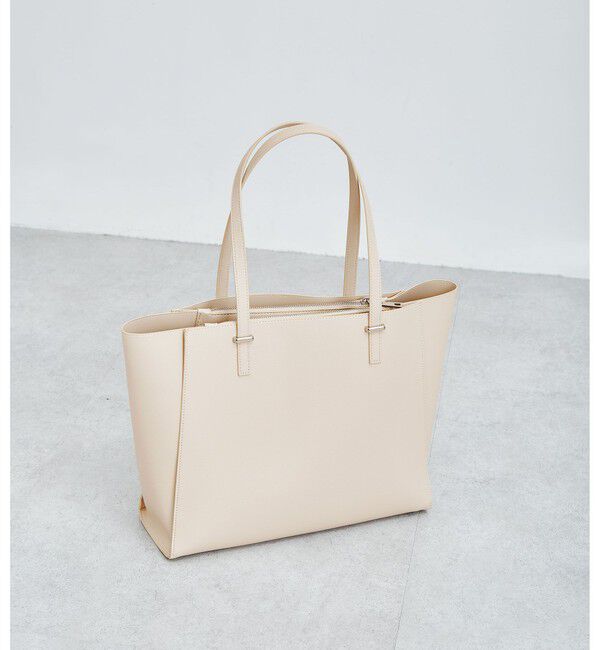 UNITED ARROWS green label relaxing「【WEB限定】ワンポイント シンプル トートバッグ（ソフトPCバッグ付） / A4 / 通勤」|トートバッグ|OFF WHITE